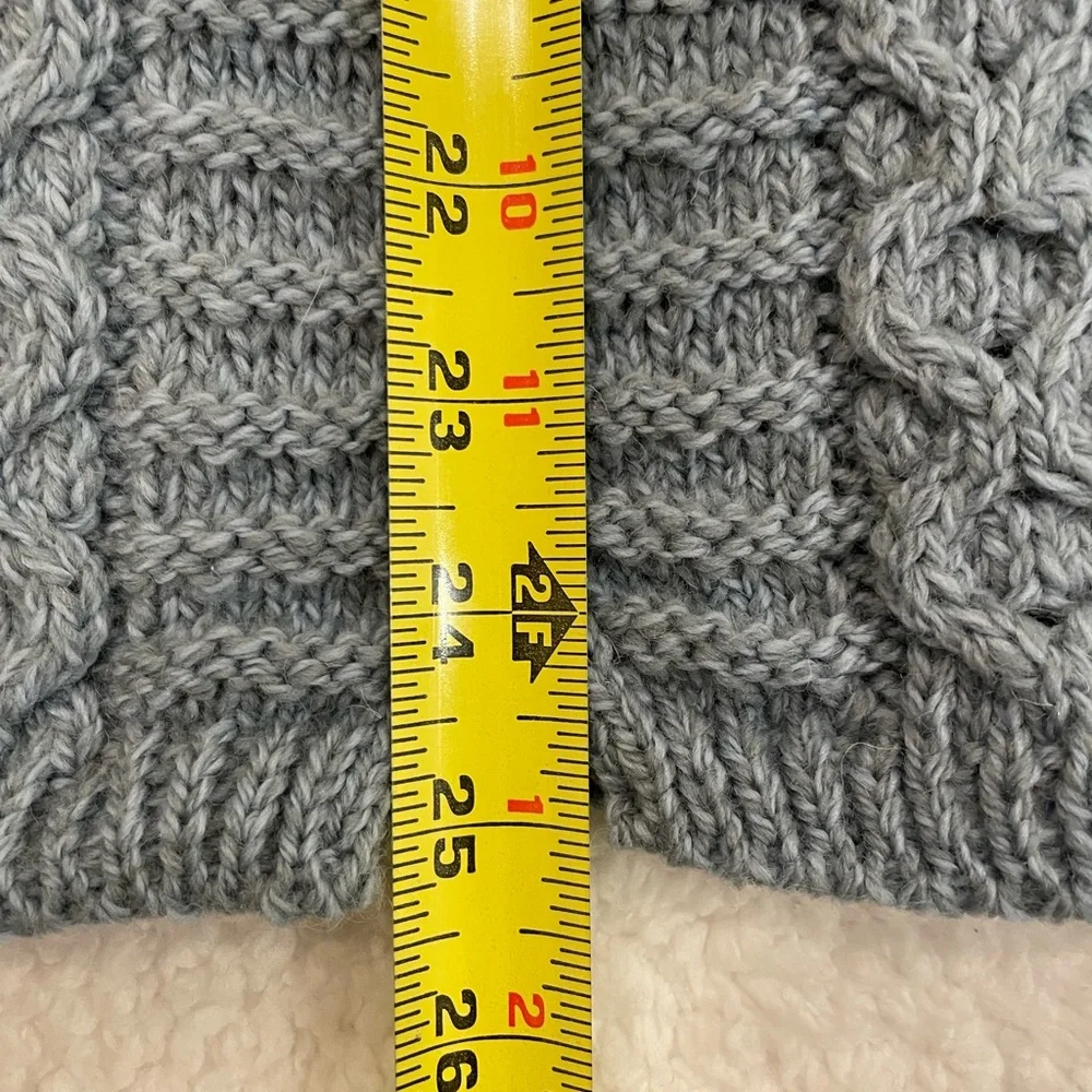 Aran Sweater Market blue cabled cardigan - Picture 6 of 14